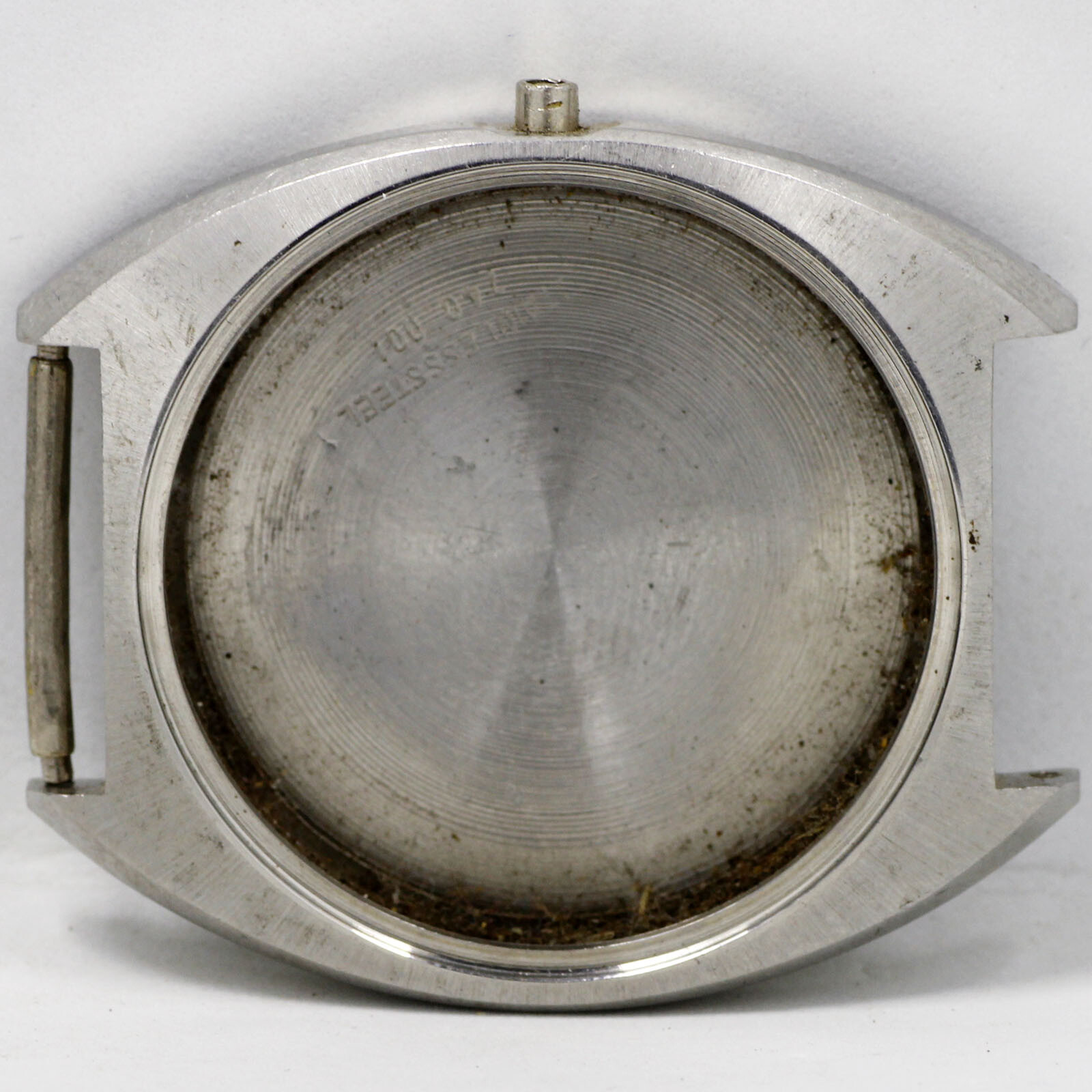 Perseo Stainless Steel Appointed TO FS Italian Railways Vintage Watch Case only