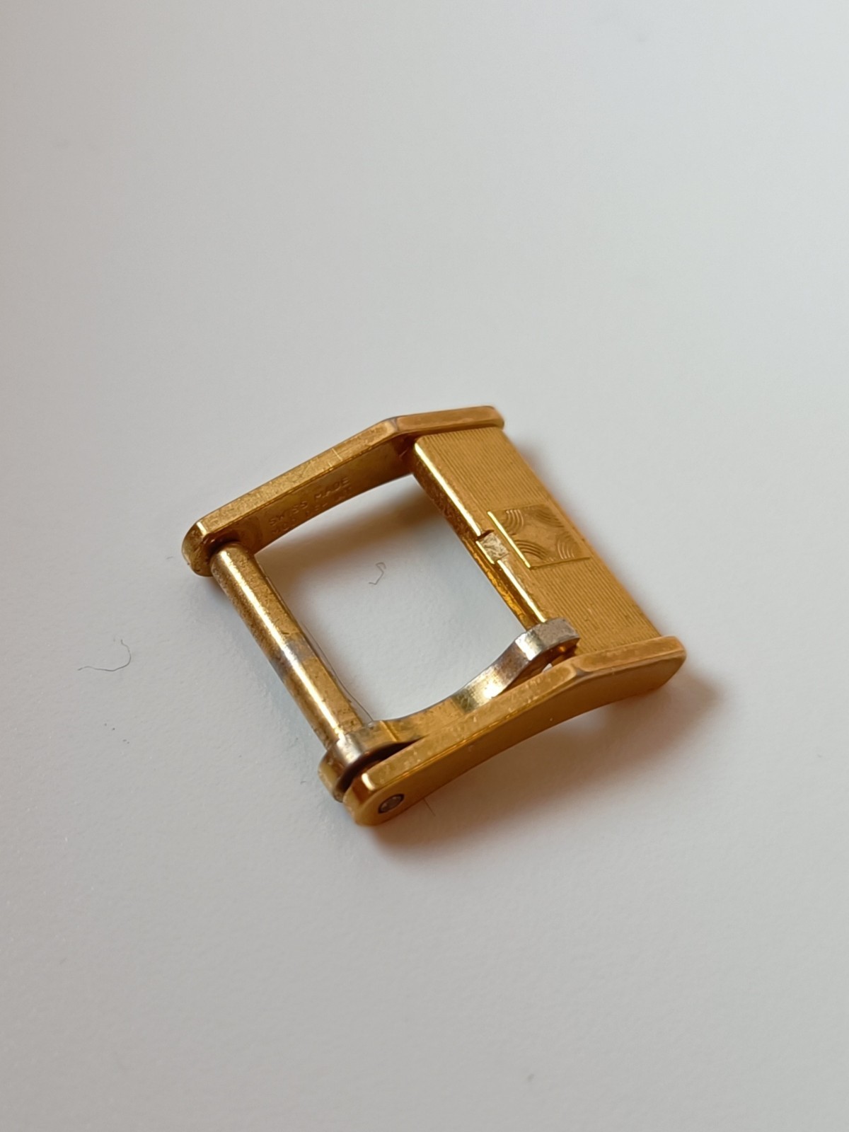 ZENITH Vintage Gold Steel Watch Buckle 11.5mm Steel Watch Buckle Lady