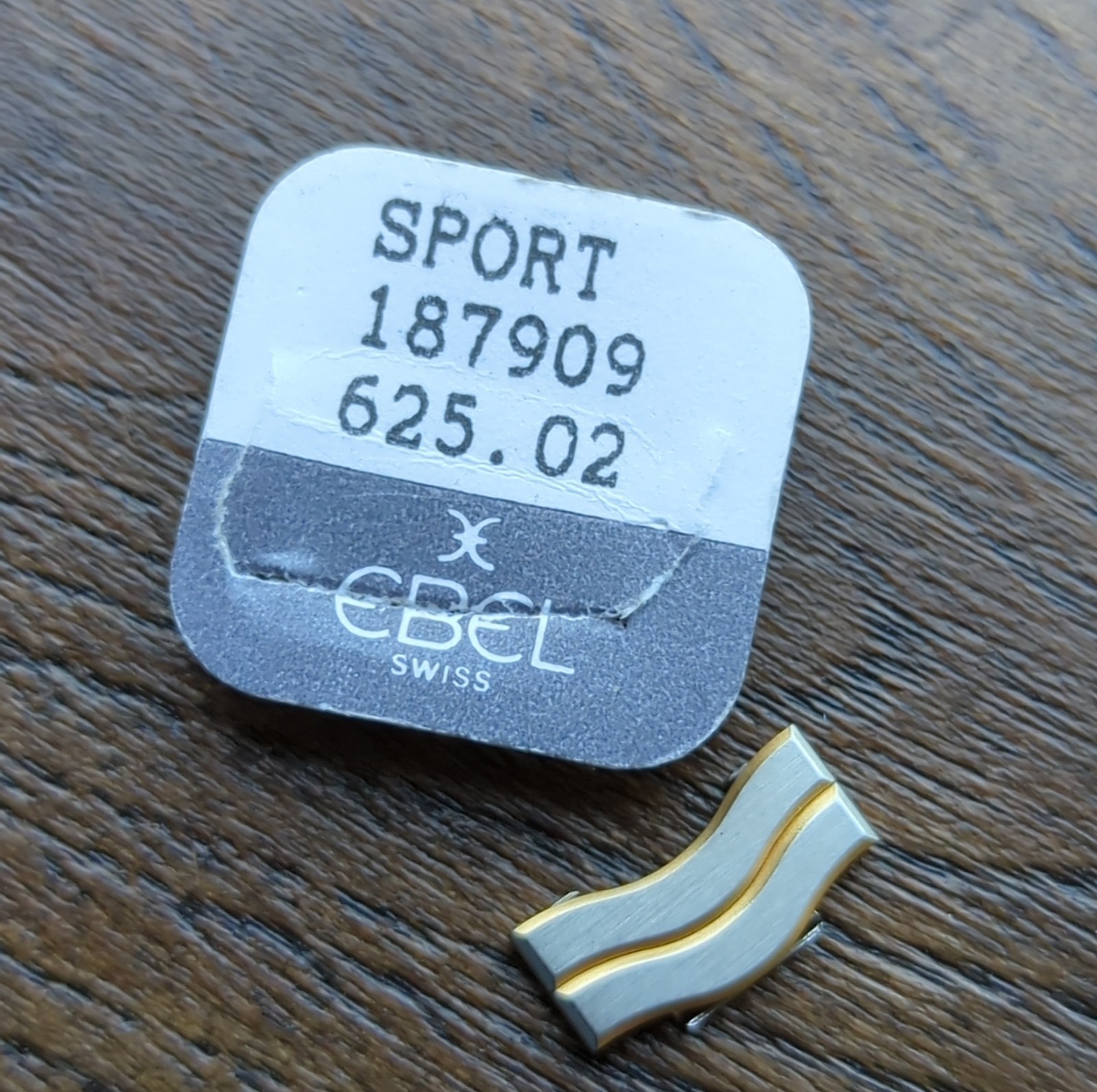 Ebel Sport 187909 625.02 Gold & Steel Watch Bracelet Links 15mm New (I79)