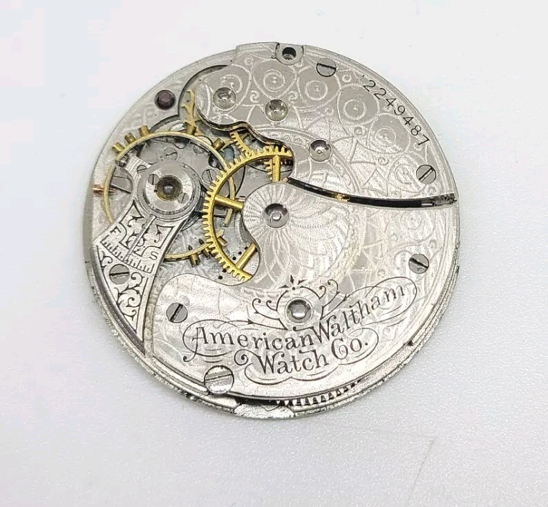 1903 Waltham Model 1891 Grade Seaside 7J 0s Pocket Watch Movement For Repair