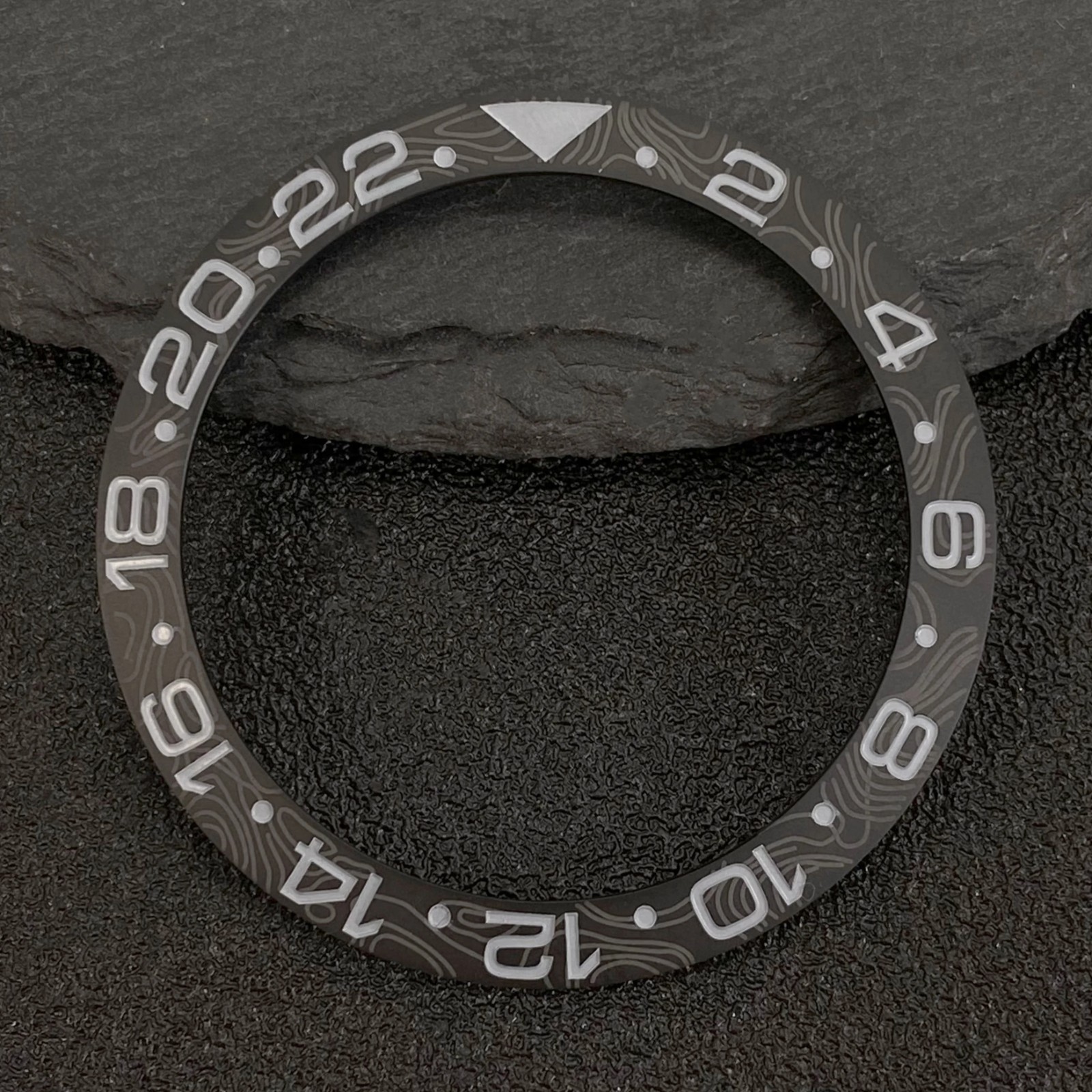 38×30.5mm Ceramic Bezel Insert GMT For NH35 40mm Watch Case Replacement