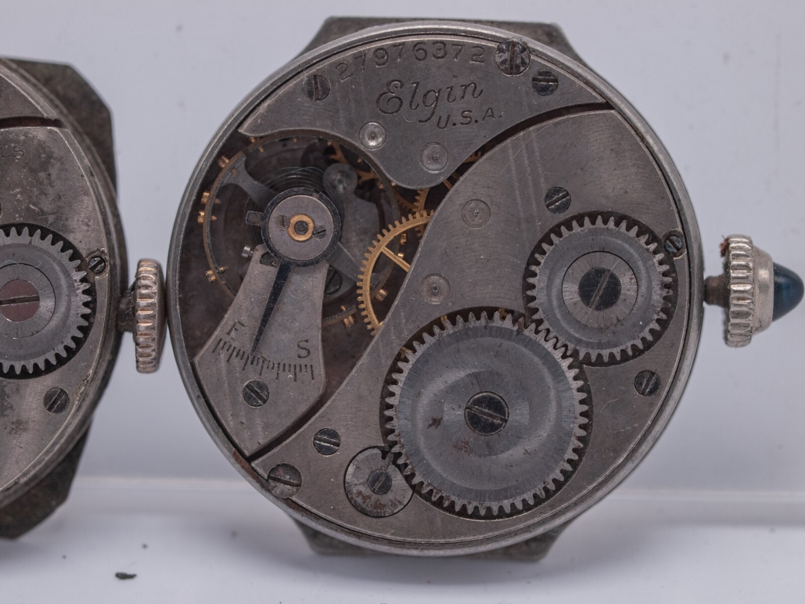 Watchmakers Estate Lot – Elgin USA 6/0s Watch Movements 1928 428 1925 430 Parts