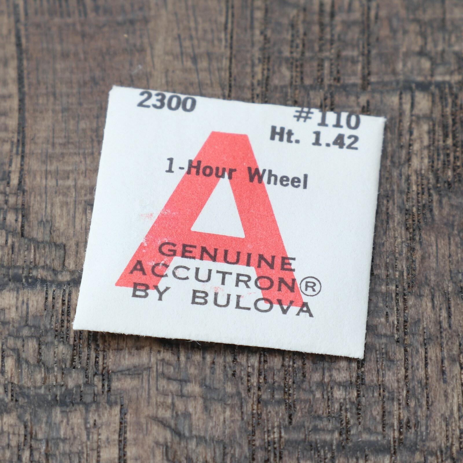 Vintage Genuine Original Bulova Accutron 2300 Watch Part #110 Hour Wheel (C5D7)