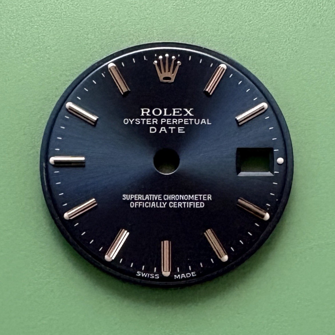 Genuine Rolex Date Lady 26mm Watch Dial Blue 19.8mm Diameter