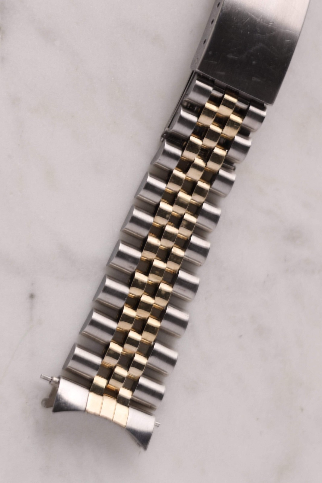 Authentic Rolex Datejust Two Tone Gold jubilee Bracelet ref 62523 end links 455