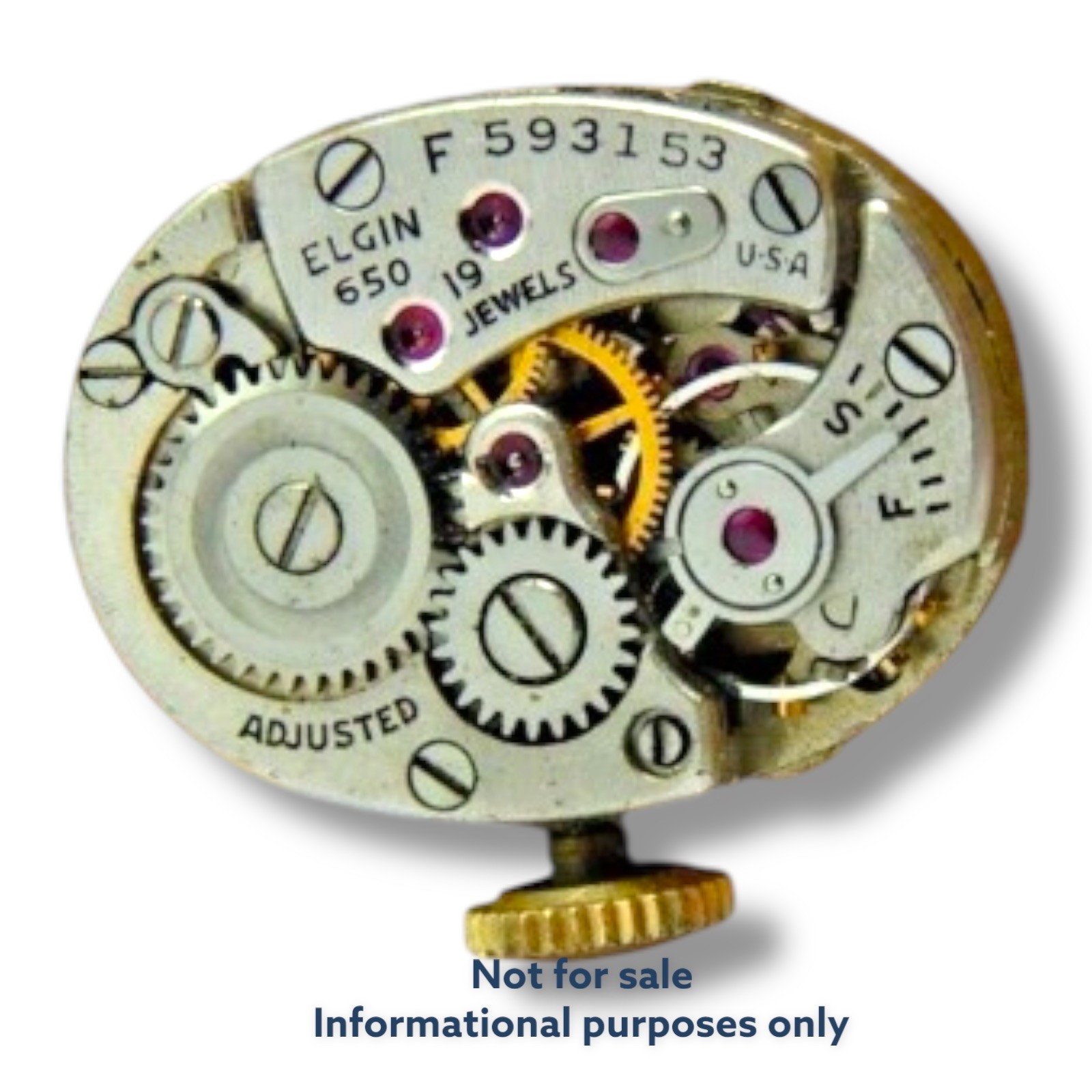 Elgin 6246 Mainspring 21/0s Watch Part Elgin 650 Strength .0029 NOS Read!