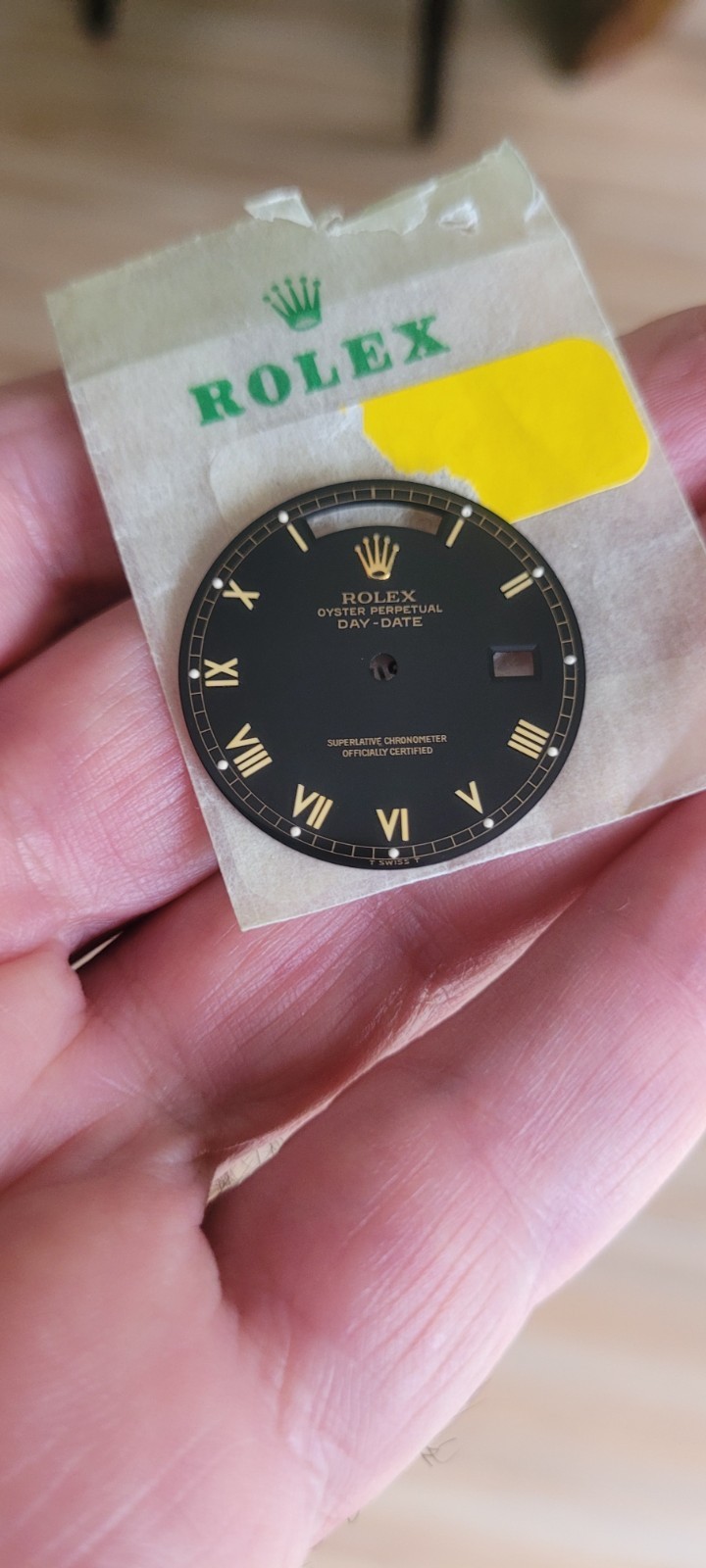 Vintage 100% Genuine Rolex President 18238 or 18038 rare skinny Roman black dial