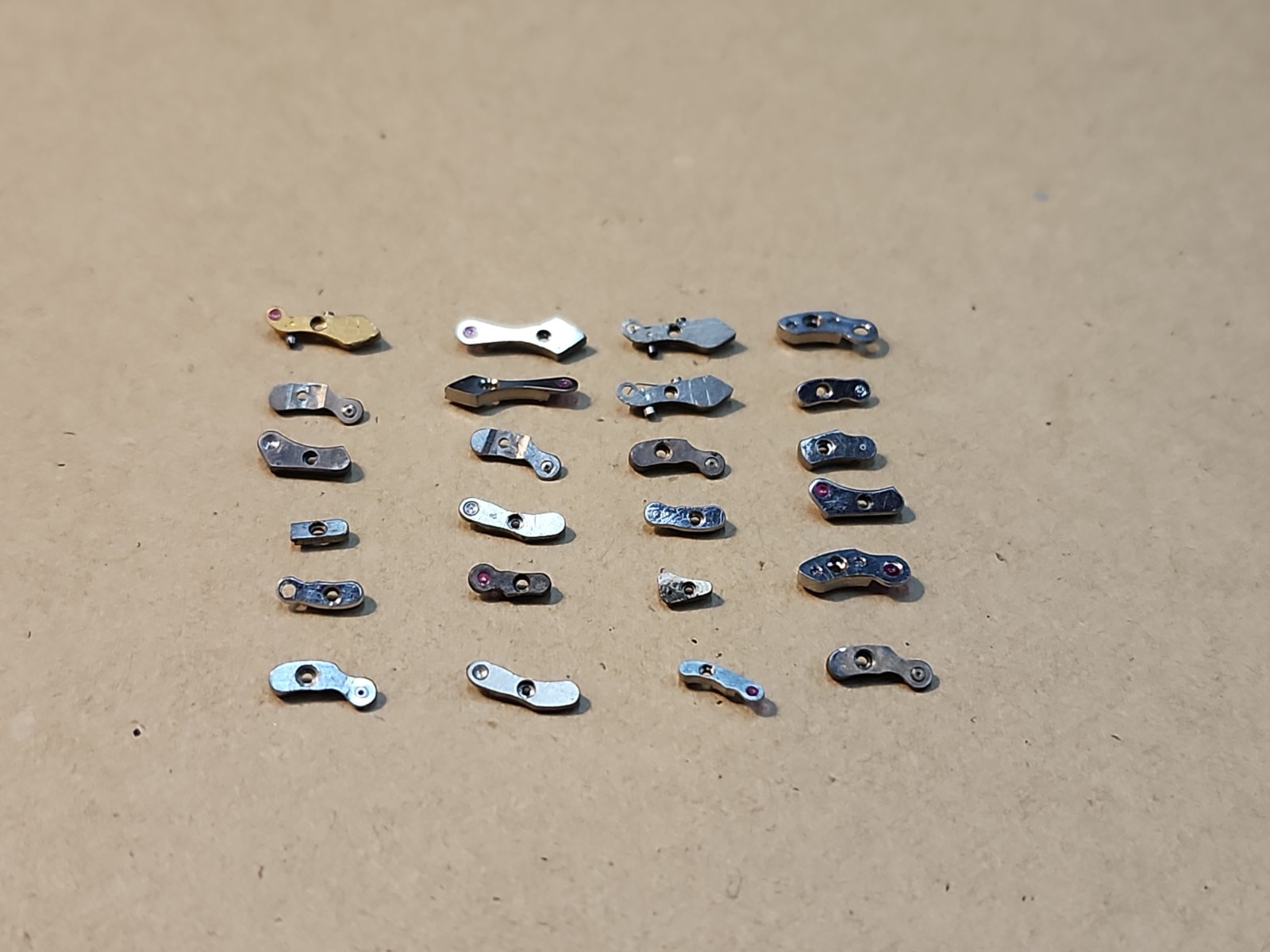 Lot Of 24 Mixed Wristwatch Bridges Movement Parts Spares Repairs