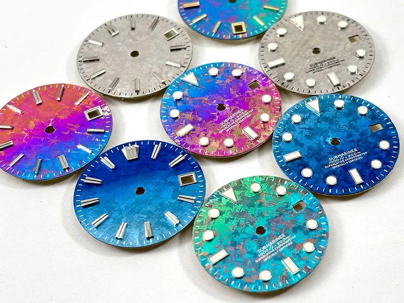 Ice Crystal 28.5mm Dial Crystal Titanium Dial No Lume NH35 Movement