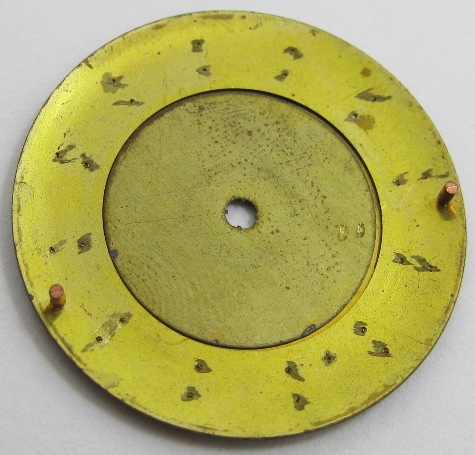 LeCoultre 910 watch movement part: black matte dial & silver markers