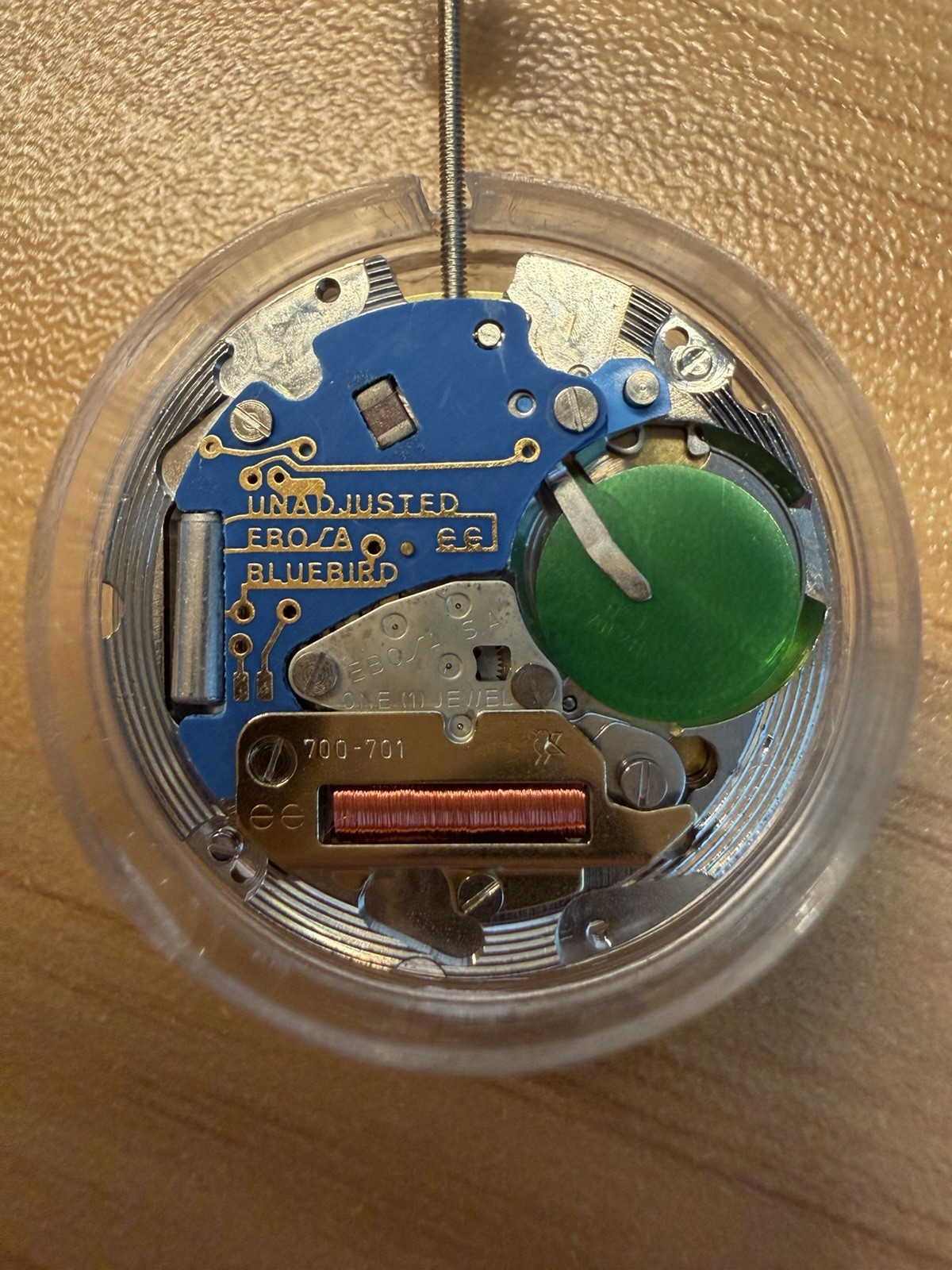 NOS EBOSA Bluebird Cal. 700-701 Swiss Quartz Watch Movement Date AS IS