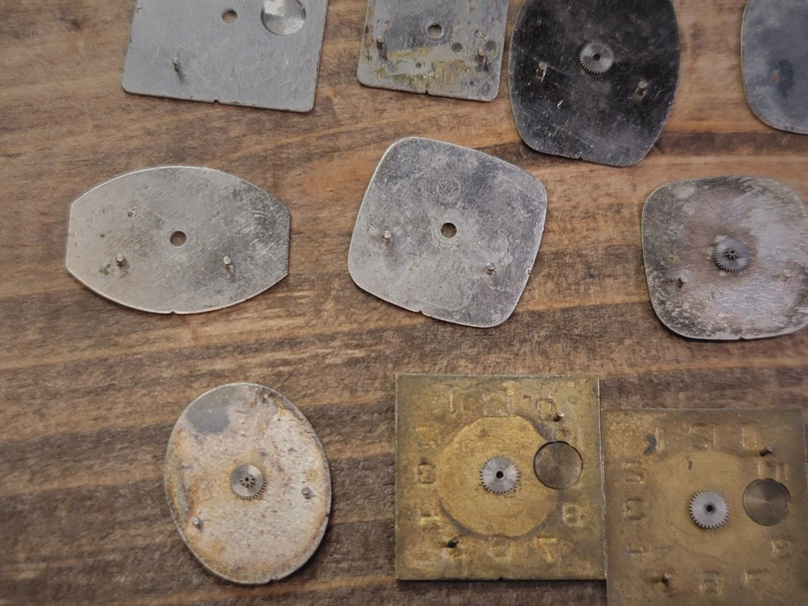 Lot of 12 Vintage CHAIKA Watch Dial / Watch Faces Steam-Punk & Jewelry Crafting