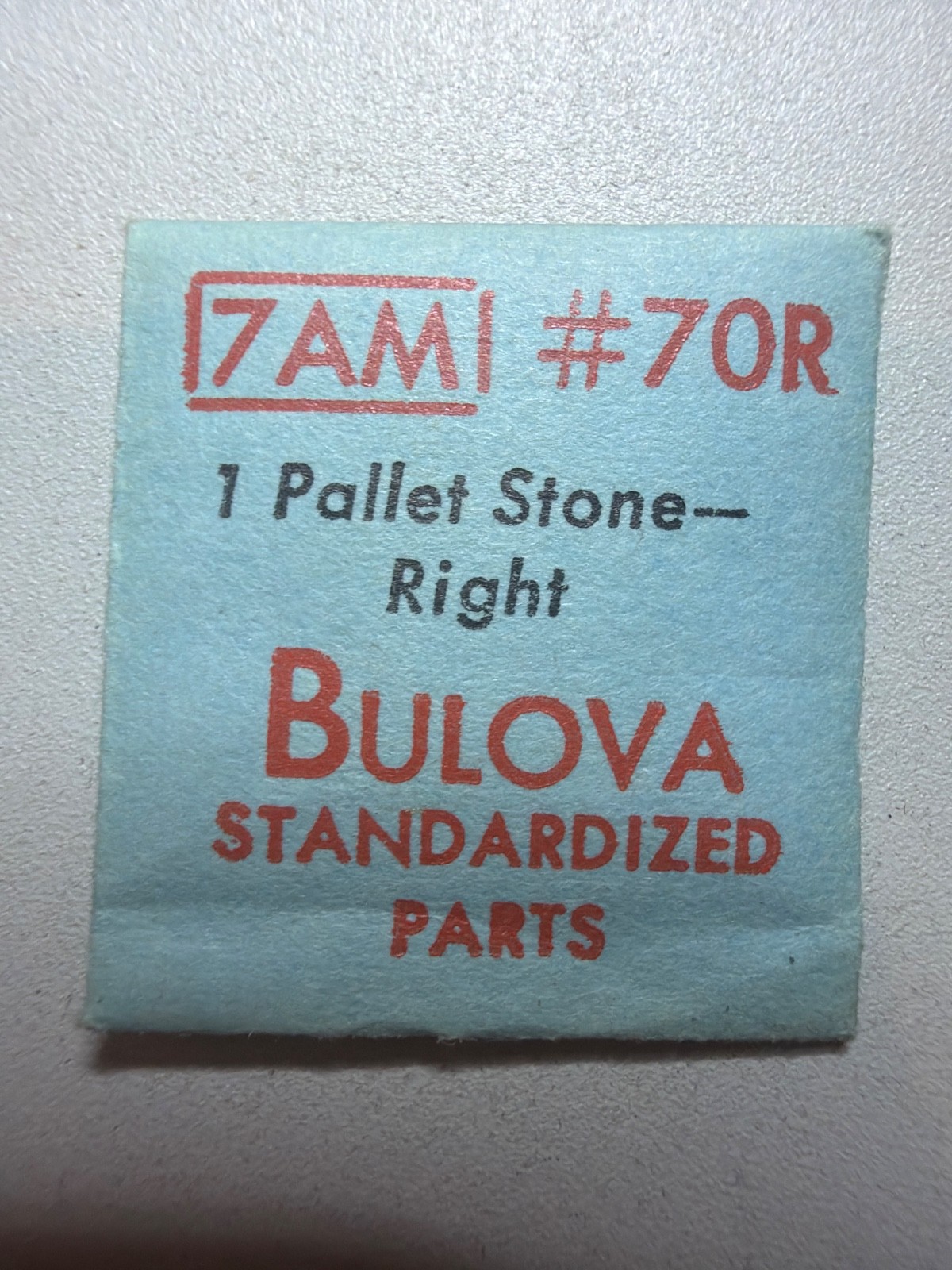 Bulova 70R Pallet Stone (Pallet Fork Right Side Jewel) – NOS – Various Calibers