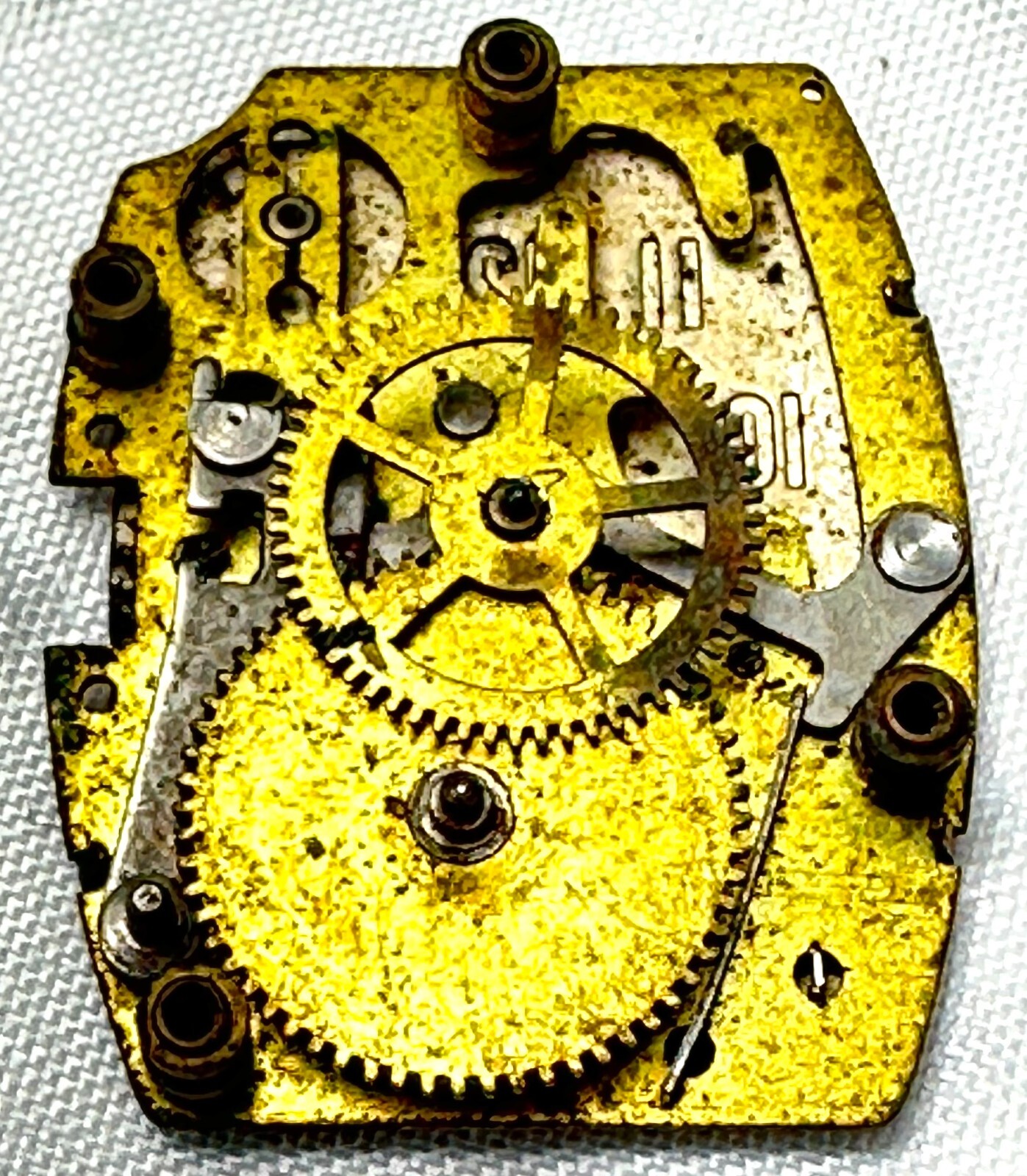 Vintage Ingraham Men’s Mechanical Watch Movement FOR PARTS ONLY 21-55