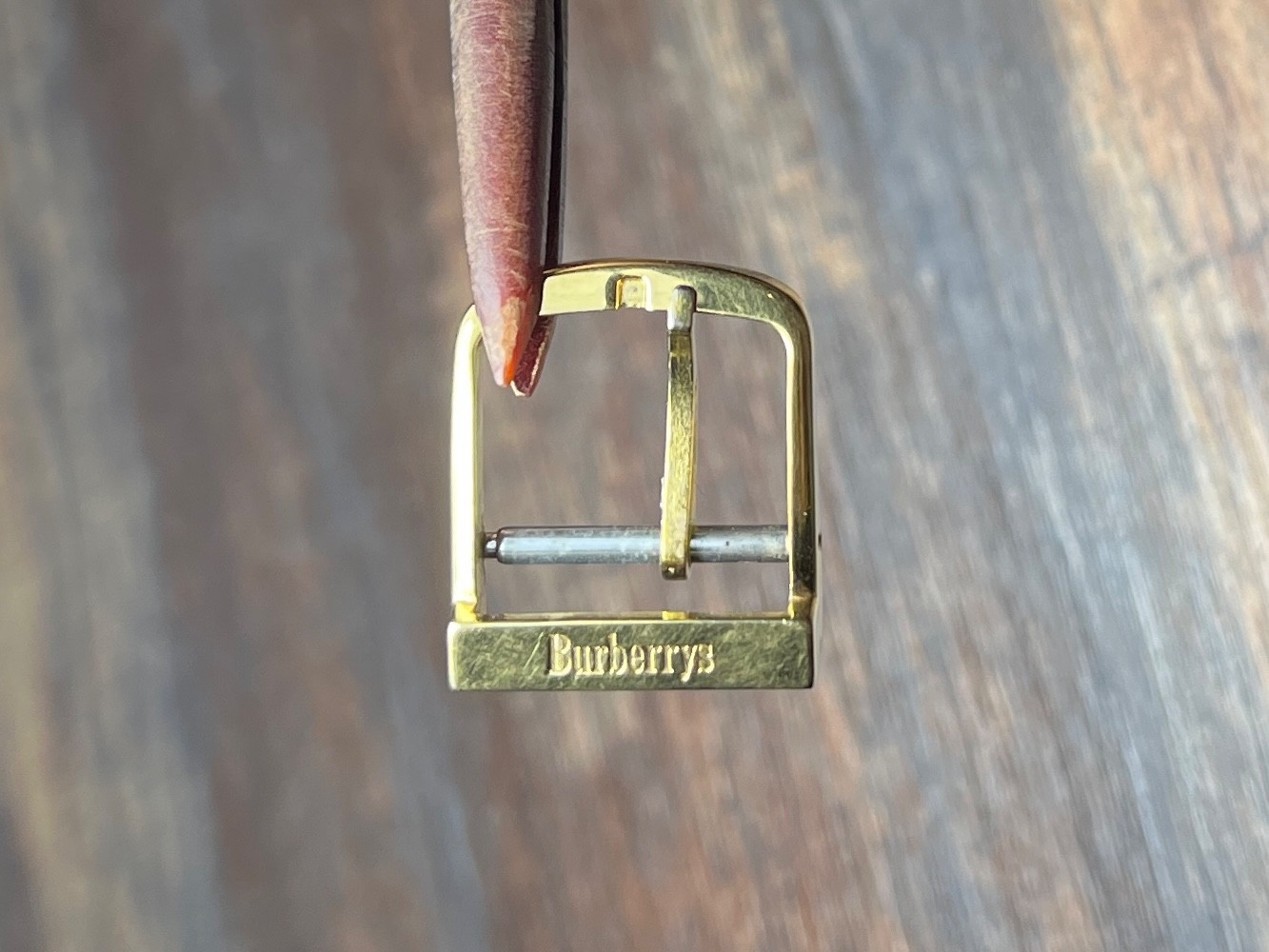 Burberry Genuine Original 14mm Band Watch Clasp Pin Buckle Gold Tone