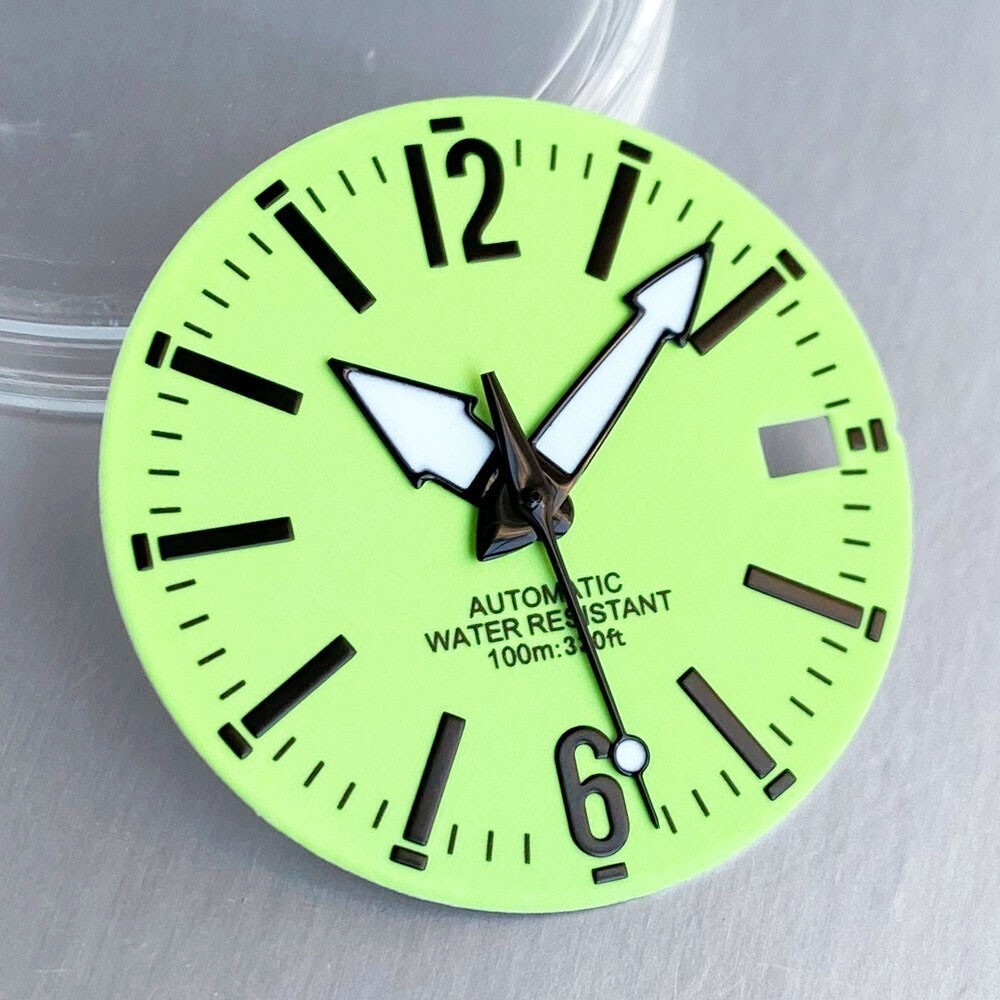 29mm Full Luminous Watch Dial Hand Set fitJapan NH35 NH36 movement