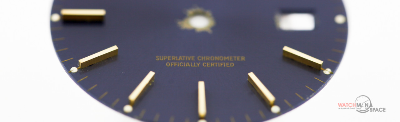 Vintage Men’s Rolex Datejust QS 36mm 16233 16013 Royal Blue Stick Dial 2/T #L2