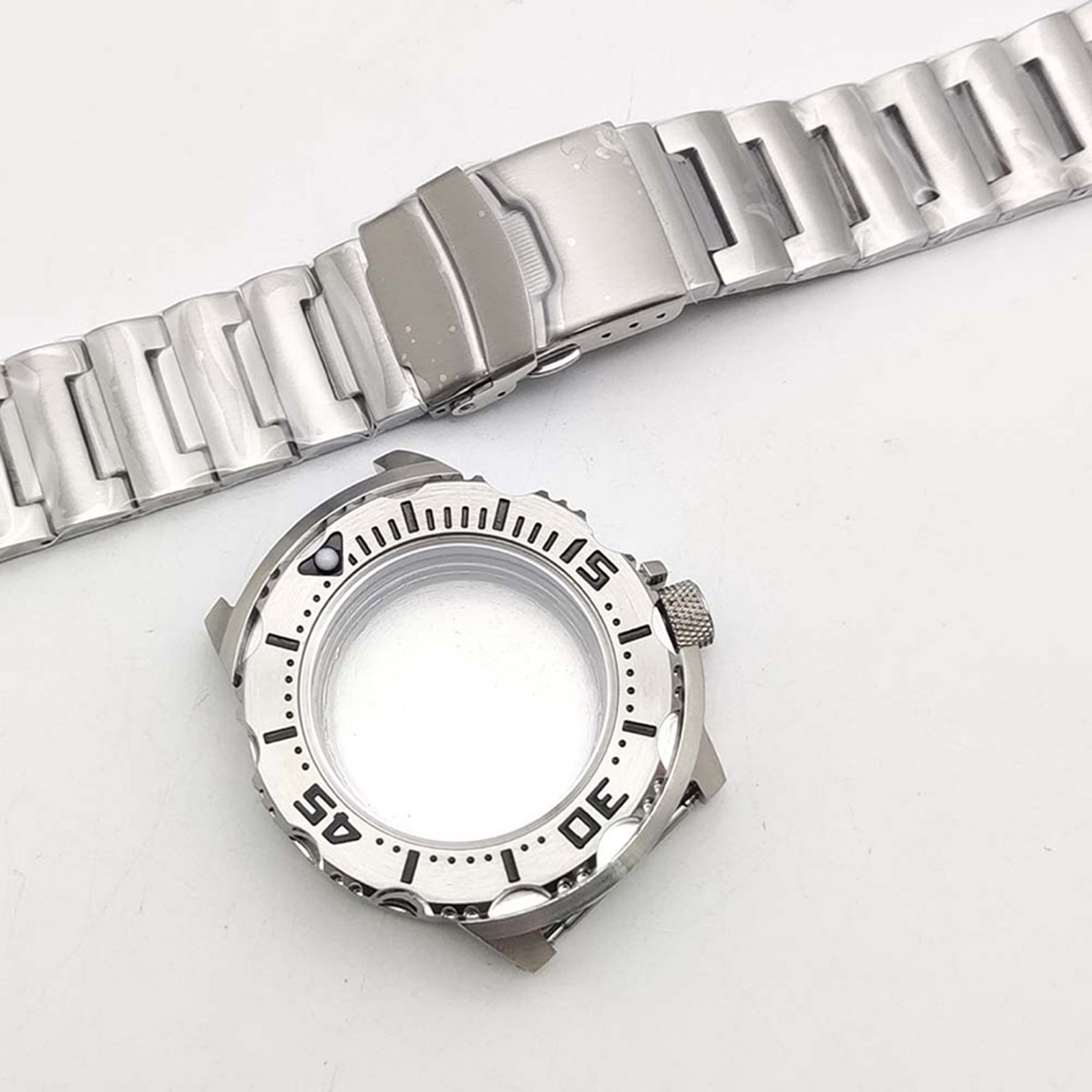 42MM Stainless Steel Watch Case Strap Hands for NH35/NH36/NH38/NH70/4R Movement