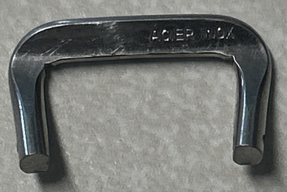 Vintage Original Steel Acier Inox Buckle Part Only