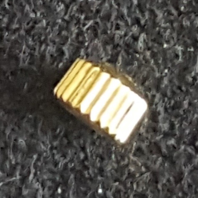 Omega Water Resistant Crown, Gold Colour, Part Number 42082