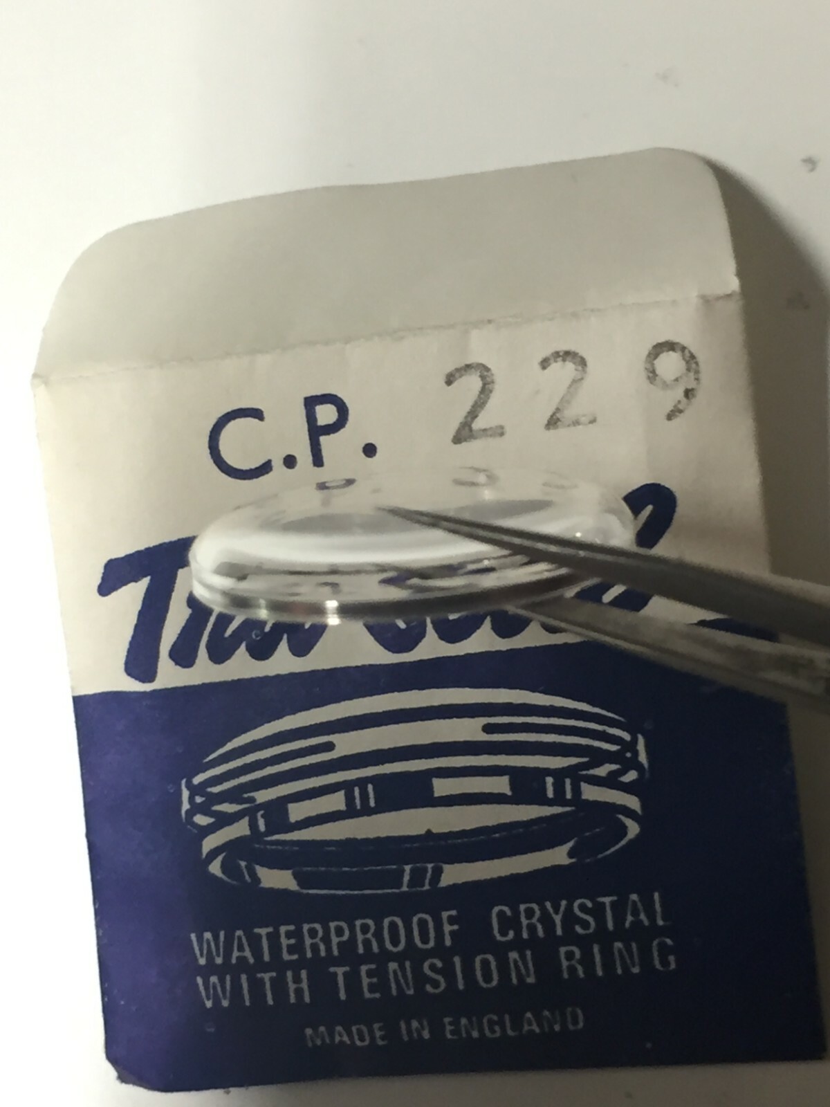 Tru-Seal Chrome Tension Ring Waterproof Watch Glass NOS Sizes 150-373 Sternkreuz