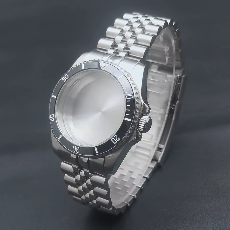 36Mm Silver Watch Case Sapphire Glass Fit NH35 NH36 ETA2824 2836 Miyota8215 DG28