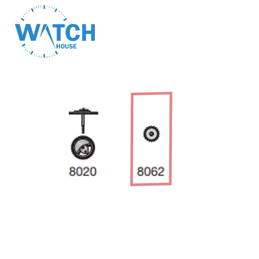 ETA Cal. 7750 Wheel Watch Part 8062, Auto 8037A, Minute counter driving wheel.