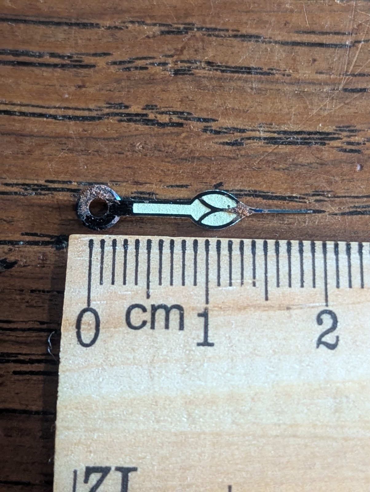 WWII Military Pocket Watch Hands, 1.65 Hour Hand, 0.40 Minute Hand NOS #S585