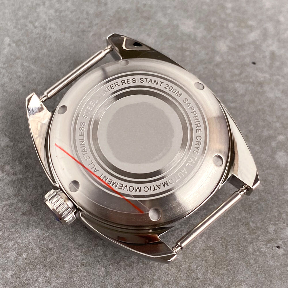 36mm Dive Automatic Watch Case 200M Waterproof AR Sapphire fit NH34 GMT Dial