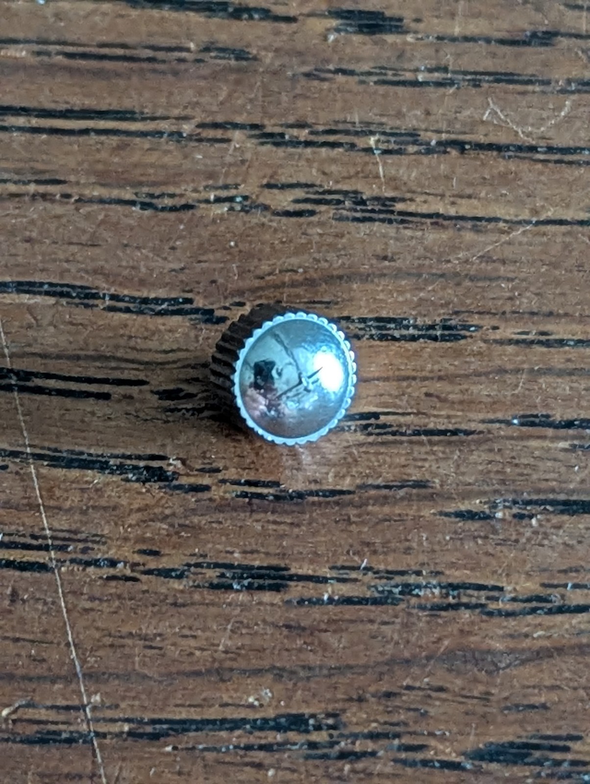 Longines Watch Crown, 6.4mm X 4.6mm, Tap 10, Used, Watchmaker Part #S818