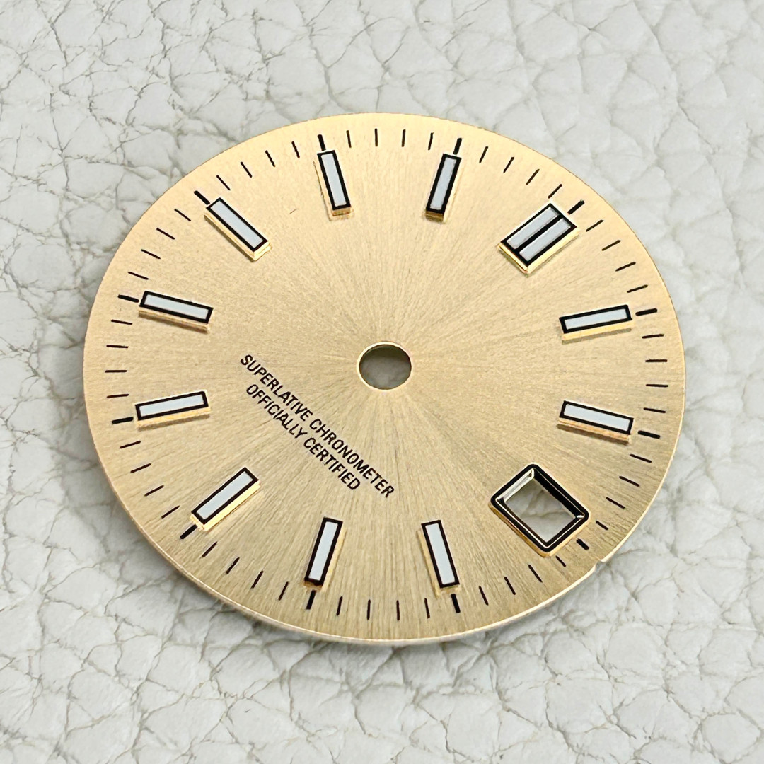 29mm Watch Dial For NH35 NH36 Movement Green Luminous Sun Burst Faces