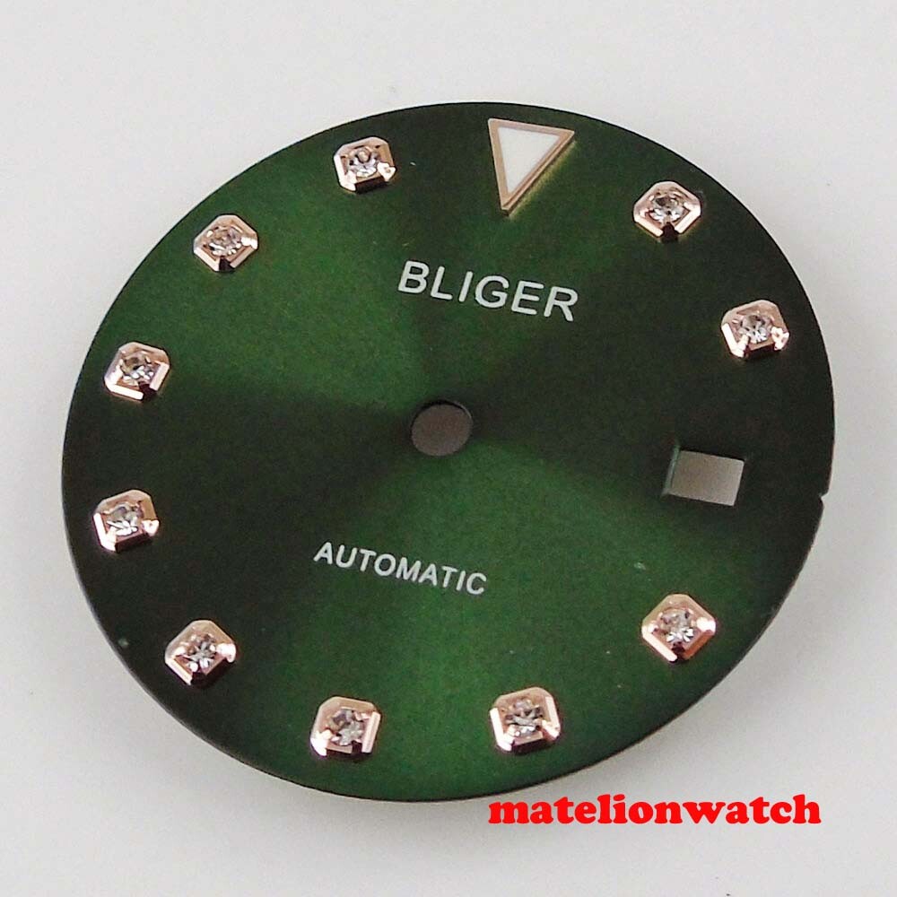 29.3mm Sterile Watch Dial For Mingzhu2813 Miyota 8215 821A Movement Date Window