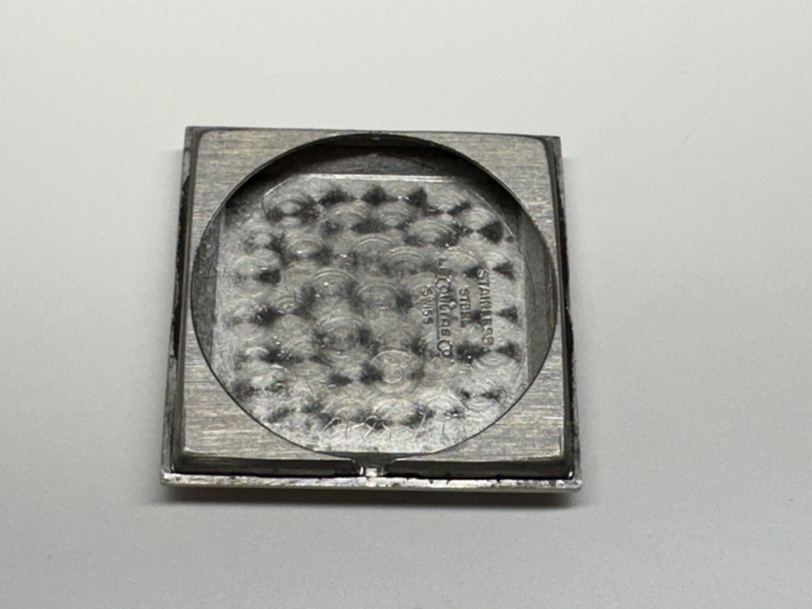 lecoultre stainless steel watch case back only