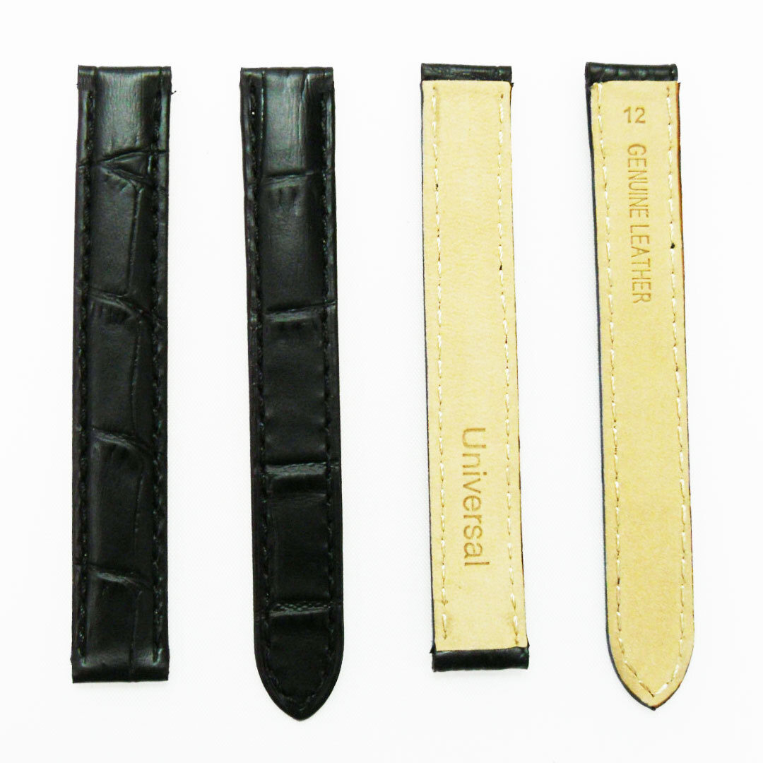 Watch Band Genuine Leather Alligator Grain (PADDED) fIt Cartier Watch 12X12MM