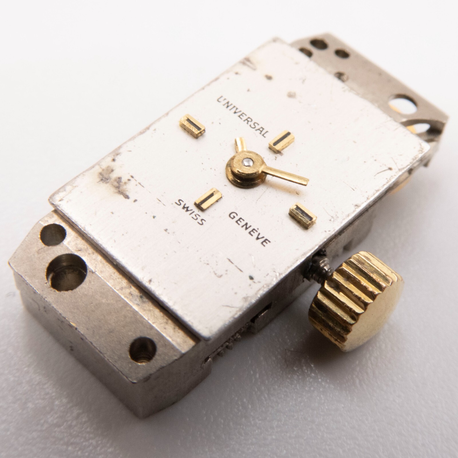 Vintage Universal Genève Caliber 09 17-Jewel Wristwatch Movement, Keeps Time