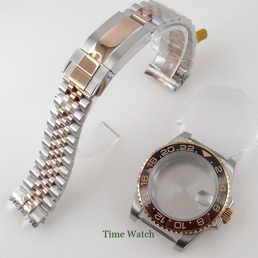 40mm Sapphire Crystal Watch Case Fit NH35 Miyota8215 ETA2824 2836 PT5000 DG2813