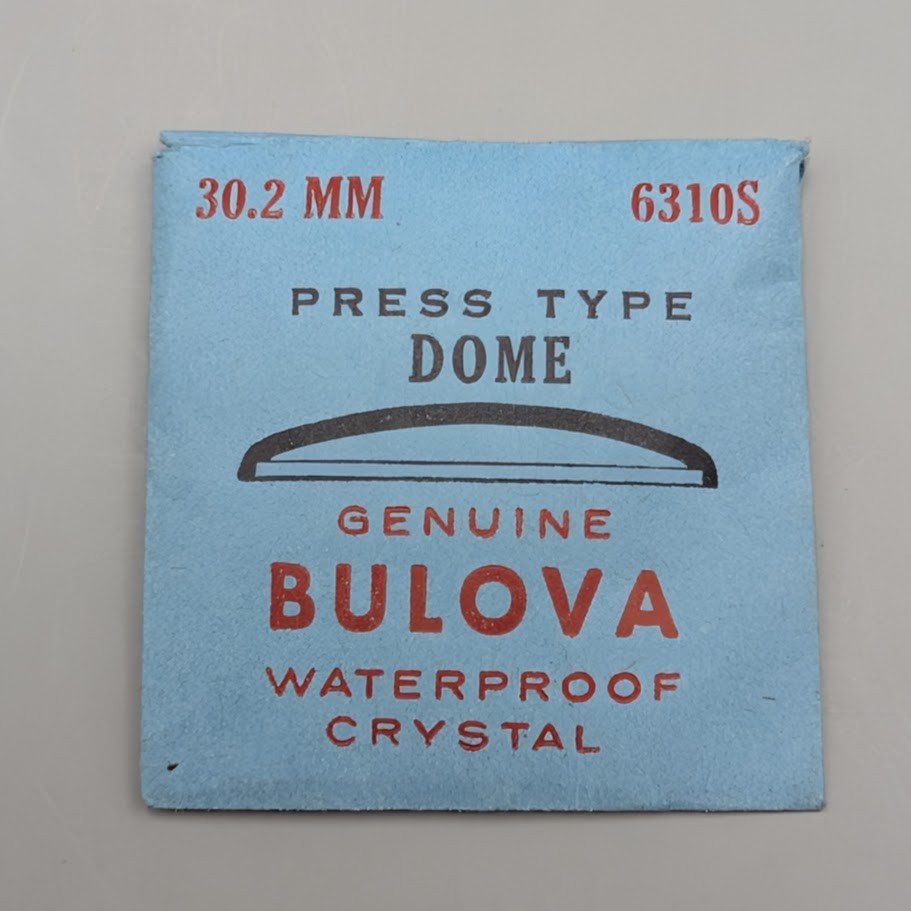 NOS Bulova 11AC 6310S 30.2mm Press Dome Waterproof Watch Crystal
