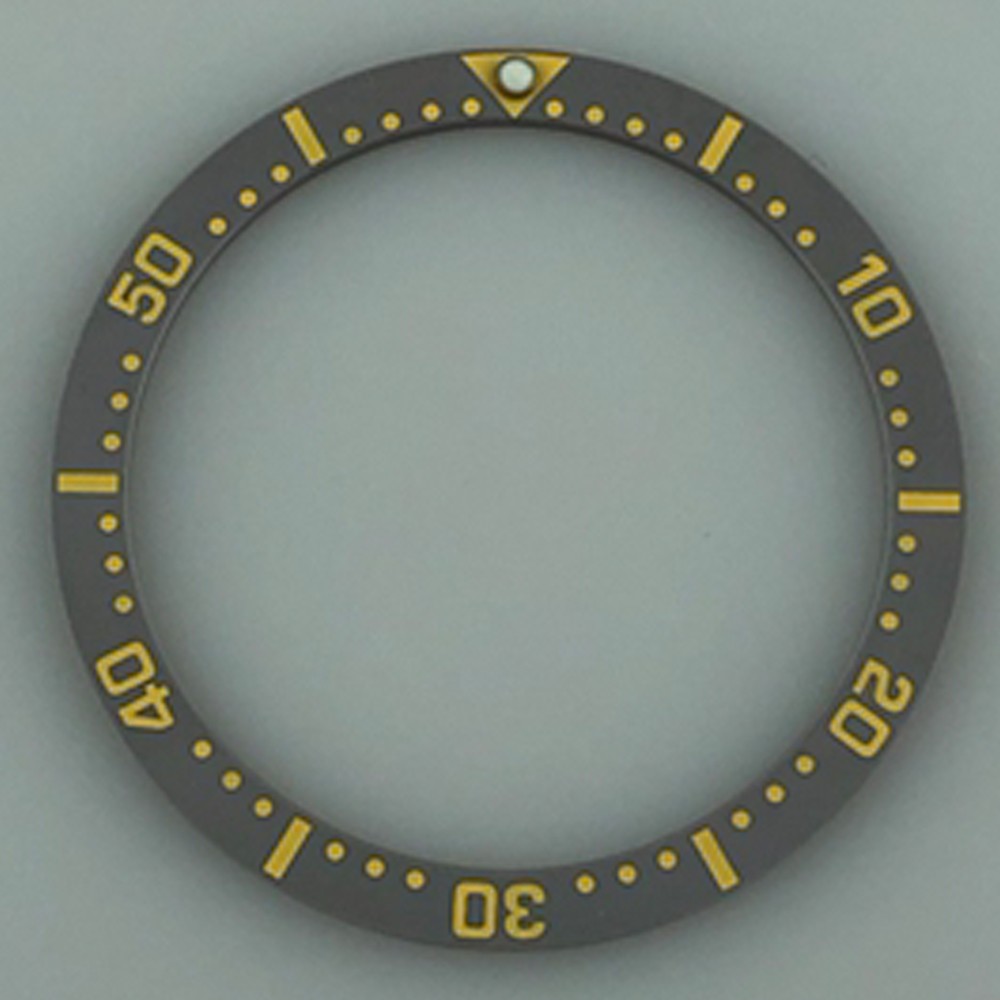 38mm*31.5mm Ceramic/Stainless Steel Bezel Green Gray Black Blue Watch Parts