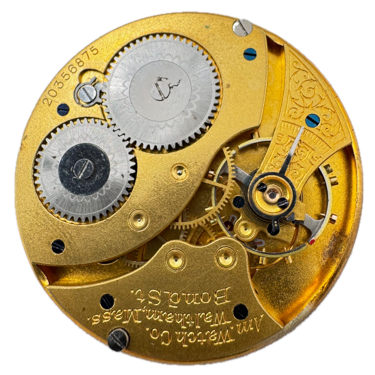 Antique 14s 1915 Waltham Mechanical Hunter Pocket Watch Movement Bond St. USA