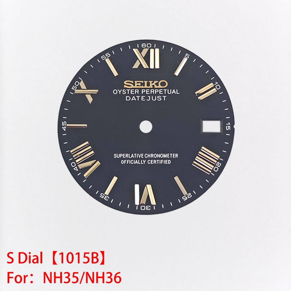 For Seiko 28.5mm Watch Dial No Luminous Fit NH35 NH36 Movement Watches Faces Mod