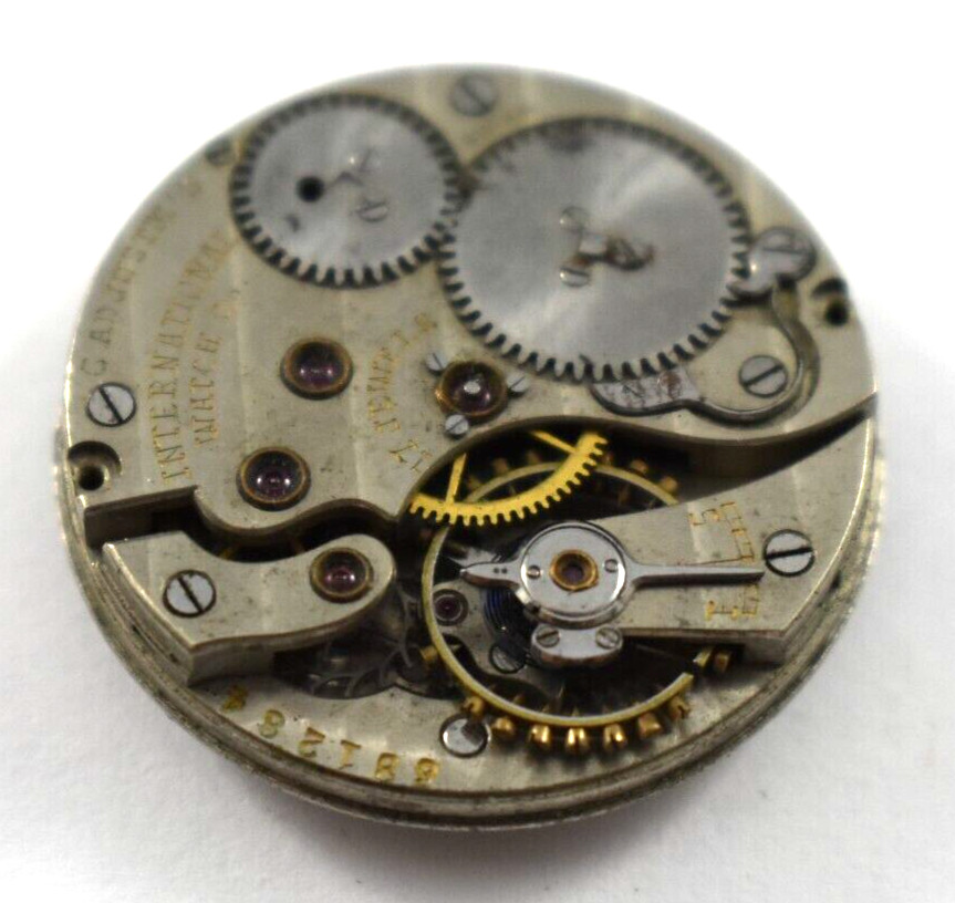 Vintage IWC International Watch Co 26.96m Mechanic Wrist Watch Movement lot.wk