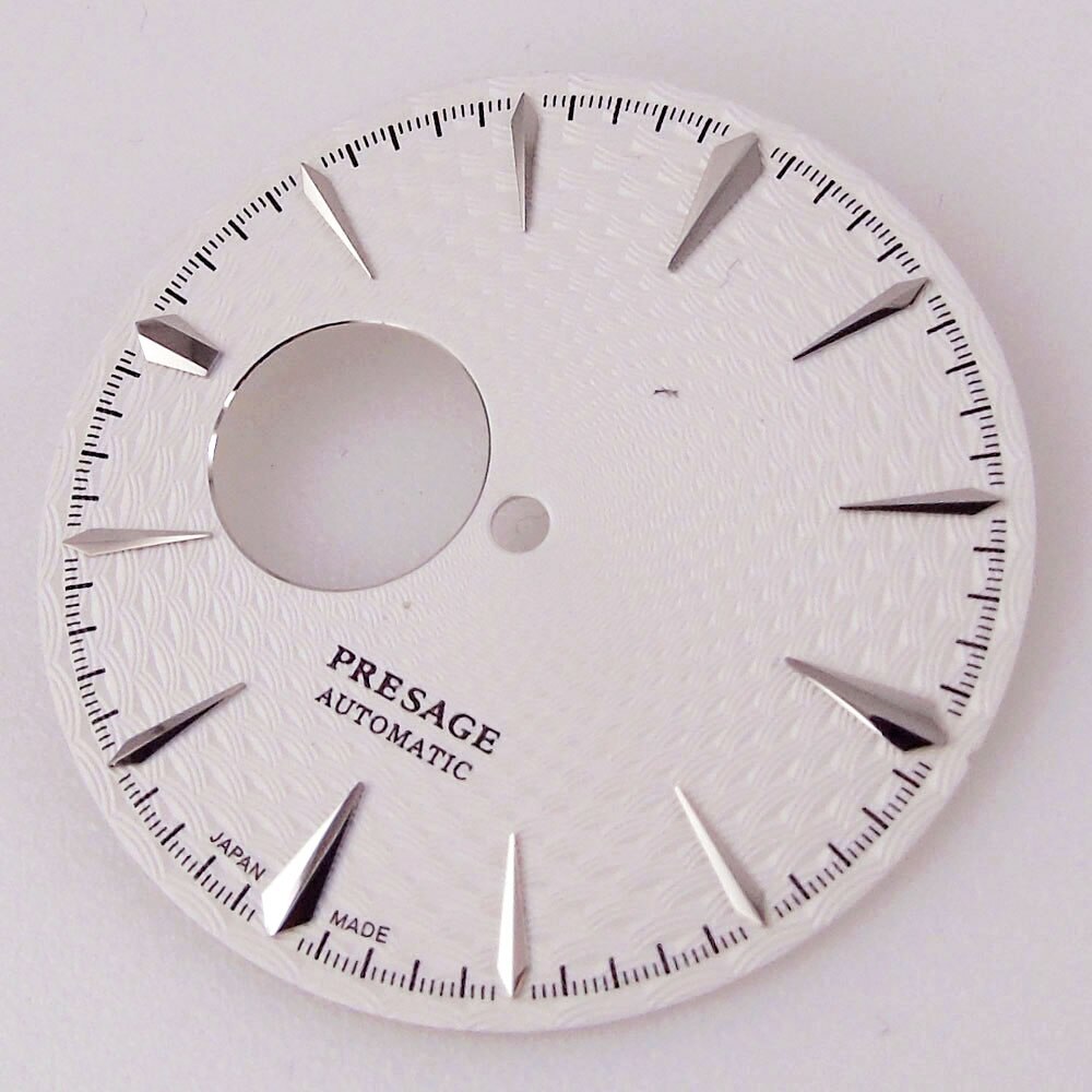 40mm Silver Rose Gold Watch Case Sapphire Fit NH35 NH38 Black White 35mm Dial
