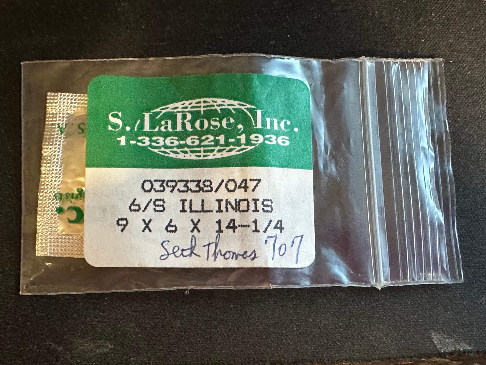 Illinois 6s Mainspring No. 47354 from S. LaRose – Alloy