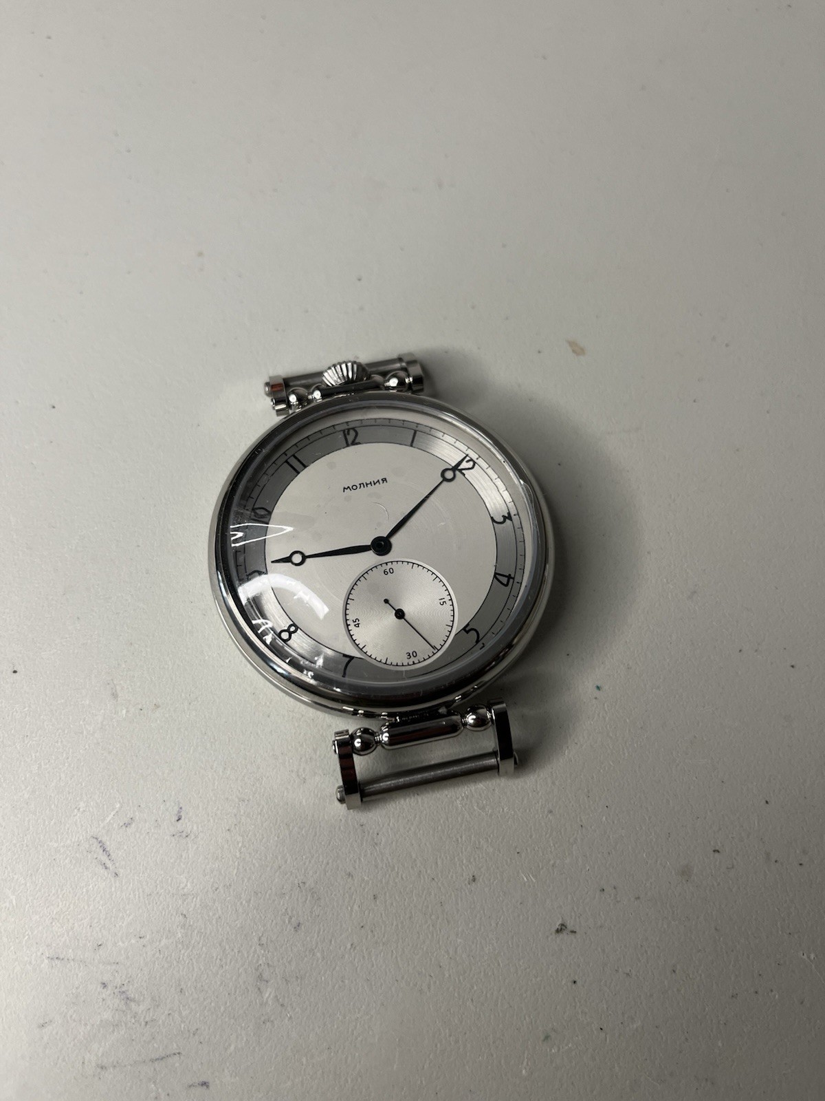 Molnija Marriage Watch Parts Set – Case Dial Hands – No Movement – Aftermarket