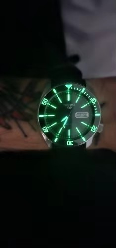 NH35 Watch Dial 28.5mm Double Calendar Luminous Sunray NH36 Movement Mod