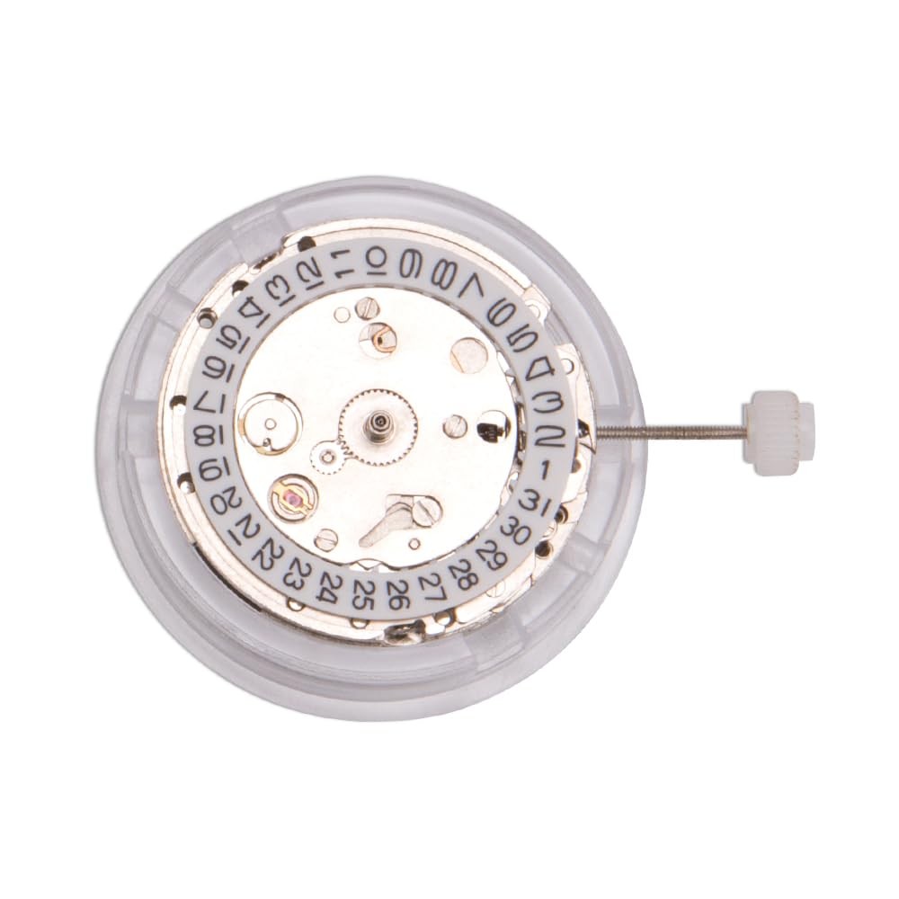 KOOBOOK Automatic Mechanical Watch Wrist Movement Day Date Medium, Silver