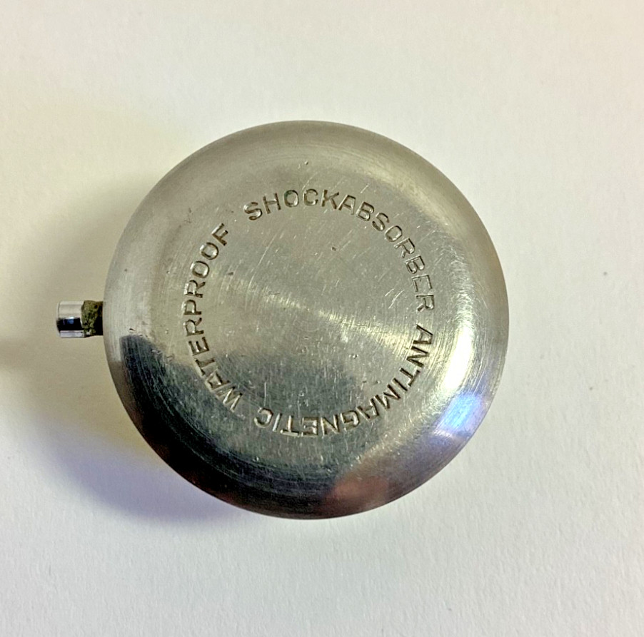 WWII Era Military Brev Wrist Watch Case Back 26.8MM #189190 Swiss 3077 J. Schulz