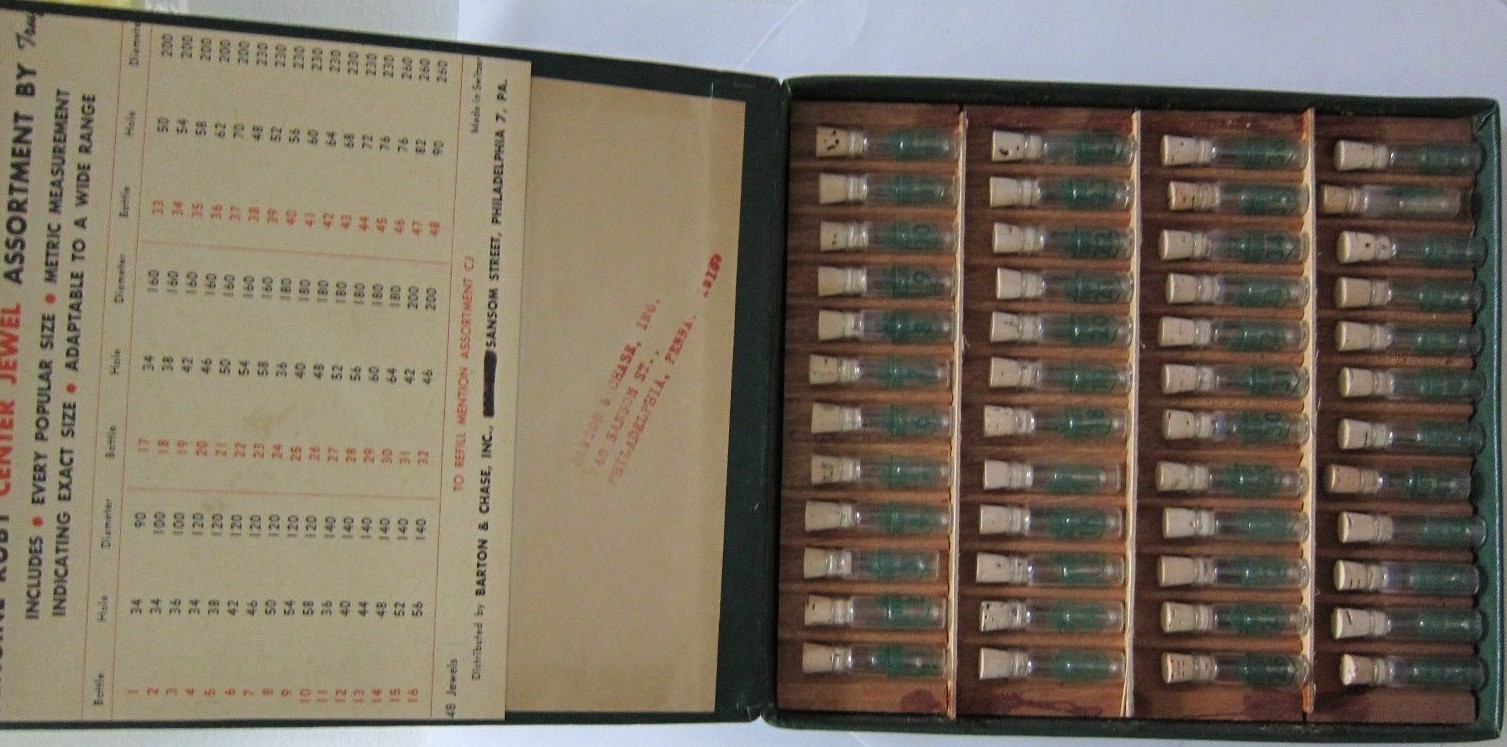 NOS Vintage watch part,Center jewel ruby,various sizes (1 piece)
