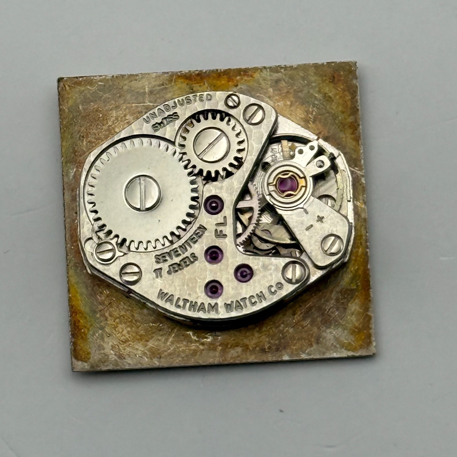 FHF 69-21 Watch Movement Waltham 17 Jewels Swiss Ladies Parts Repair 15.3mm