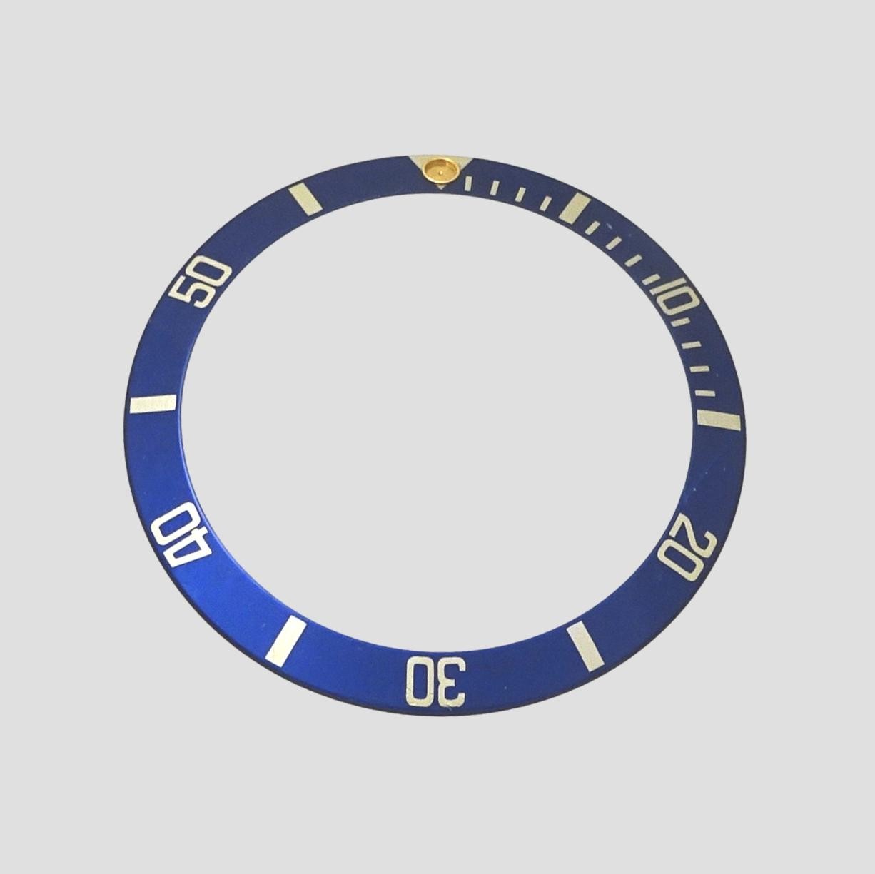 Rolex Submariner 16800 16610 Blue Steel Date Watch Bezel Insert Part